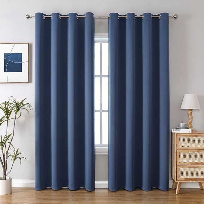 ChrisDowa Blackout Curtains for Bedroom and Living Room 84 Inches Long | 2 by ChrisDowa