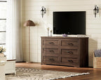 AODK Farmhouse 6 Drawer Dresser - Image 6