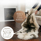 Reindeer Pattern Faux Fur Area Rug, 6.7'x2.3' Plush Machine Washable Runner - Image 6