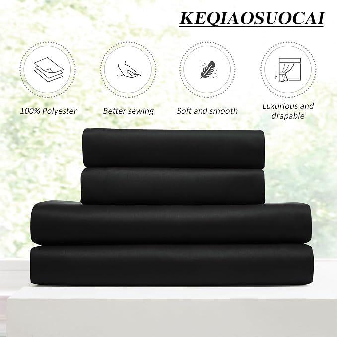 Black Blackout Curtains 156 Inches Long - Image 5