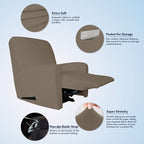 PureFit Stretc Recliner Chair Covers Fleece Soft Couch Covers - Image 3