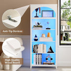 Dystler 5-Tier Arched Bookshelf - Image 7