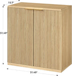 Evermagin 31.5" Oak Buffet Cabinet - Image 2