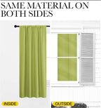 NICETOWN Fresh Green Blackout Curtains 48 inches Long - Image 5