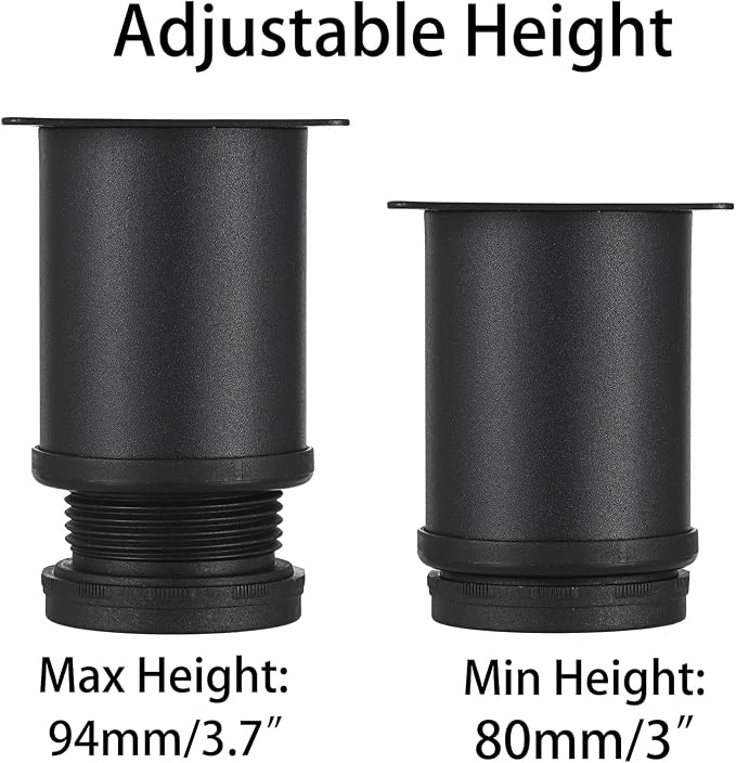 OwnMy 4PCS 3 Inch Stainless Steel Furniture Legs Feets Heavy Duty Metal Cabinet - Image 5