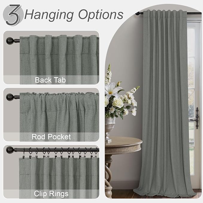 Linen Textured Black Out Blinds - Image 5