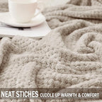 Exclusivo Mezcla Large Waffle Fleece Throw Blanket - Image 4
