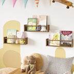 Fixwal Nursery Book Shelves, 16.5 Inch Floating Bookshelves - Image 6