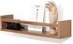 AZSKY Light Walnut Floating Shelves - Image 6