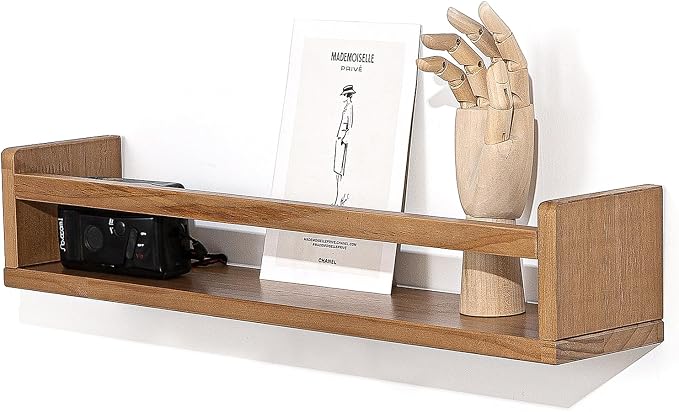 AZSKY Light Walnut Floating Shelves - Image 6