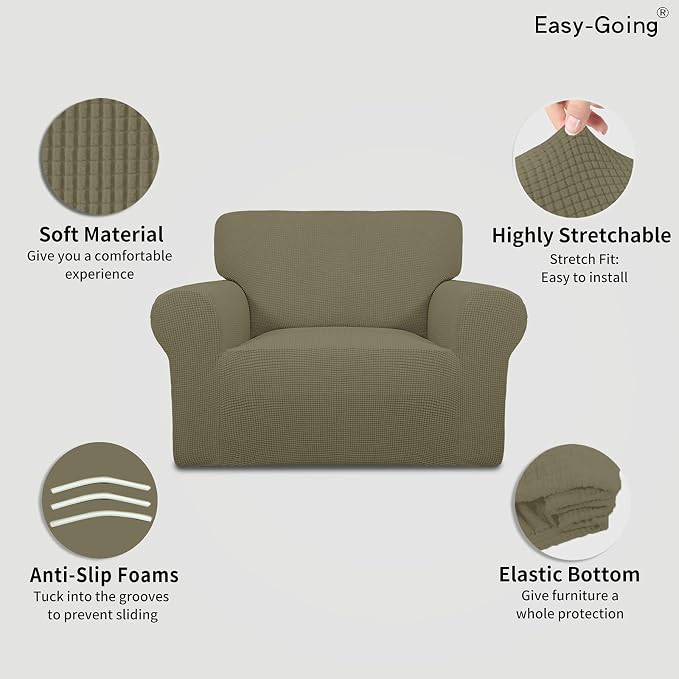Easy-Going Stretch Oversized Chair Slipcover - Image 3