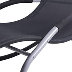 Outsunny Zero Gravity Rocking Chair Outdoor Chaise Lounge Chair Recliner Rocker - Image 9