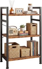 DUMOS 3 Tiers Open Bookshelf, Classic Freestanding Tall Display Shelf, Sturdy by DumosLifestyle