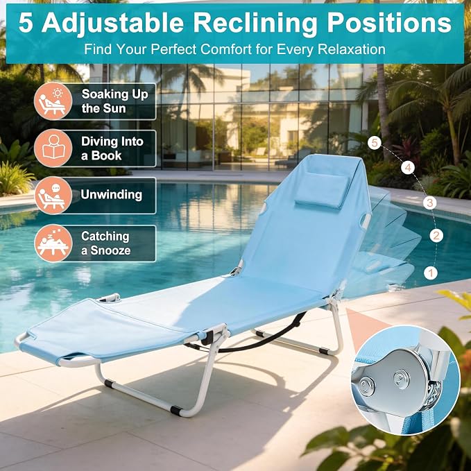 ABORON 2-in-1 Tanning Chair - Image 9