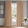 MIULEE Blush Beige Velvet Curtains 52x108 inches Luxury Blackout Curtains | by MIULEE