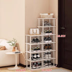 Bamboo Shoe Rack 12 Tier- Vertical Shoe Rack - Image 2