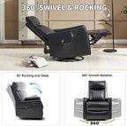 Trustyue Swivel Rocker Recliner Chair, 360° Swivel Recliner - Image 6