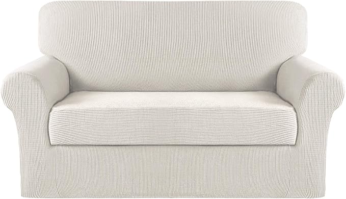 Turquoize Stretch Sofa Slipcover 2 Pieces Sofa Cover Couch Cover by Turquoize