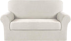 Turquoize Stretch Sofa Slipcover 2 Pieces Sofa Cover Couch Cover by Turquoize