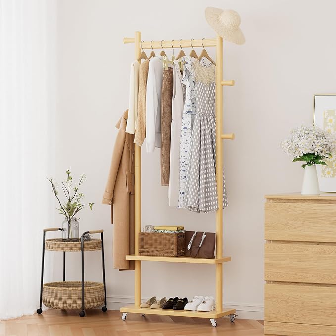 Taitiy Coat Rack Freestanding Clothing Rack - Image 4