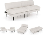 Ribilake 3 Sets 70" Futon Sofa Bed, 4 in 1 Multi-Function Couch Sleeper - Image 3