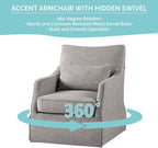 Martha Stewart London Swivel Chair - Image 5