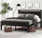 SHA CERLIN 14 Inch Queen Size Metal Platform Bed Frame by SHACERLIN