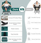 MBOOYOME Lazy Chair with Folding Ottoman, Modern Accent Armchair with Armrests - Image 9