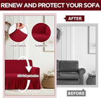 Fanfanwin 3 Pcs Sofa Slipcover Set - Image 4