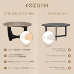 COZAYH Rustic Farmhouse Coffee Table - Image 5