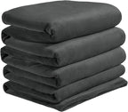 BEDELITE Fleece Blanket Soft Oversized Bed Blanket Charcoal Grey 120"x120" | - Image 9