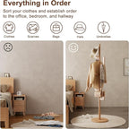 Muwuele Solid Wood Cactus Coat Rack, Freestanding Coat Rack - Image 7