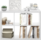 Furinno Cubicle Book Shelf, 6-Cube Bookshelf, Extra Thick Frame Horizontally & - Image 11
