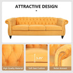 QHITTY 2 Piece Living Room Set, Sectional Chesterfield Sofa Chair Contemporary - Image 4
