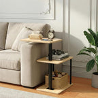 Faesun 360° Swivel Side Table for Height Adjustable, C Shaped End Table for - Image 8