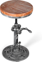 LOKKHAN American Antique Steampunk Deco Vintage Industrial Bar Cafe Stool - Image 5