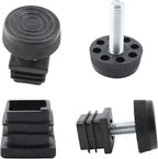 8Pcs Adjustable Leveling Feet 25 x 25mm Square Insert Kit Furniture Glide - Image 3