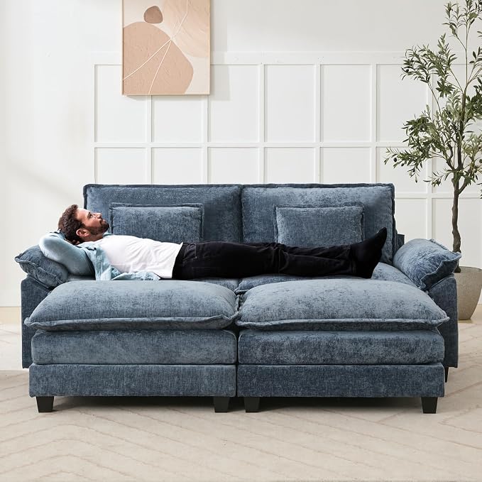 Oprisen 86" Modular Sectional Sofa, Comfy Cloud Couch Sectional Sofa - Image 5