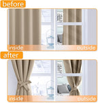 Blackout Curtains for Bedroom, 2 Drape Panels, 38 x 54 Inch | Thermal Insulated - Image 4