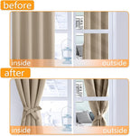 Blackout Curtains for Bedroom, 52 x 96 Inches Long, Taupe 2 Panels | Thermal - Image 4