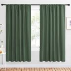 NICETOWN 2 Panels Blackout Curtains, Rod Pocket Window Curtains Room Darkning by NICETOWN