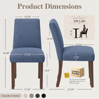 Dining Chairs Set of 4, Modern Dining Room Chairs - Image 2