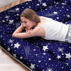 MAXYOYO Navy Starry Sky Japanese Floor Futon Mattress, Tatami Mat Portable - Image 4