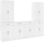 Crosley Furniture Stanton 3-Piece Traditional Sideboard Buffet Cabinet and by CrosleyFurniture