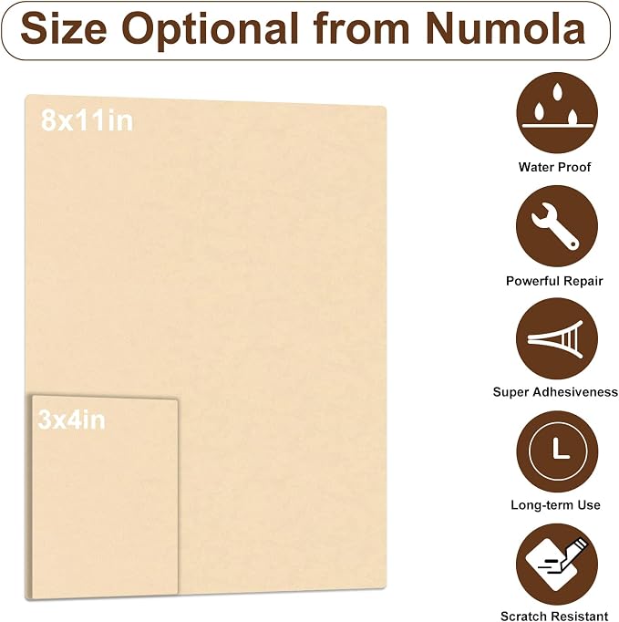 Numola Leather Repair Patch 8×11 inch Self-Adhesive Leather Repair Tape - Image 2