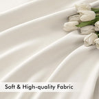 MIULEE Ivory Back Tab Blackout Curtains 52x90 Inch Long 2 Panels Set | Rod - Image 6