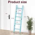 Honest Blanket Ladders for The Living Room, 6-Tier Blanket Holder, Wall-Leaning - Image 3