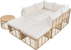 7 Pieces Outdoor Patio Furniture Sectional Sofa Set - Image 8