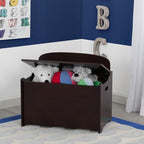 Delta Children MySize Deluxe Toy Box, Dark Chocolate - Image 2