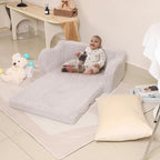 MOMCAYWEX Kids Sofa, 2-in-1 Flip-Out Foam Couch, Soft Play Lounge Chair - Image 8